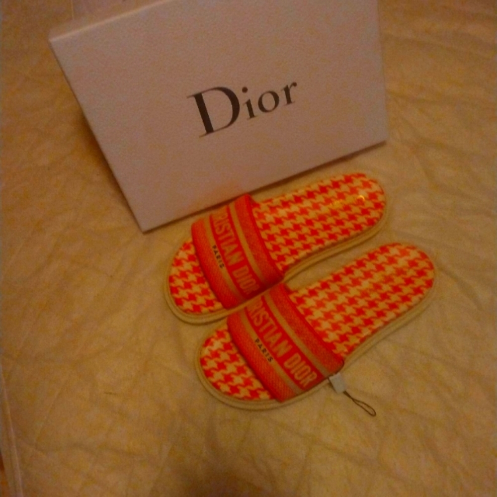 Christian Dior flip flops